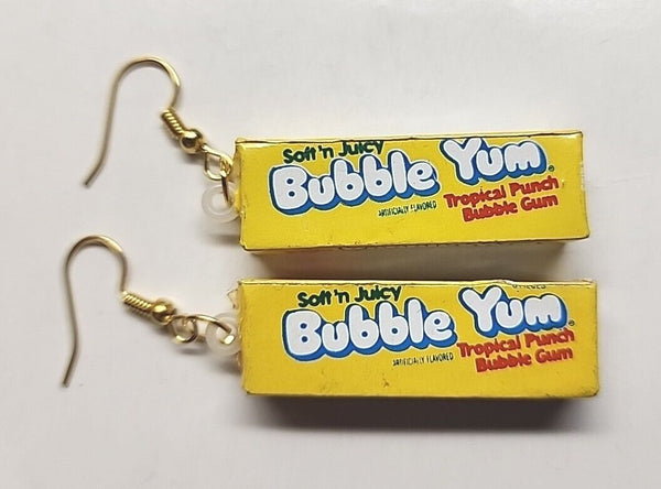 New from Vintage Mini Bubble Yum Gum Fun Food Charms Costume Jewelry Yellow C3