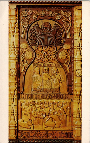 Nativity the Transfiguration Vesterheim Norwegian American Museum Postcard PC528