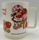 Vintage 1980's  Strawberry Shortcake Deka 3 Piece Plastic Dish Meal U115Set B