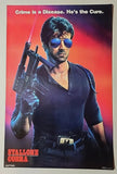 Vintage 1986 Stallone Cobra Movie Poster Warner Bros No 57 NOS 32" x 21" P30