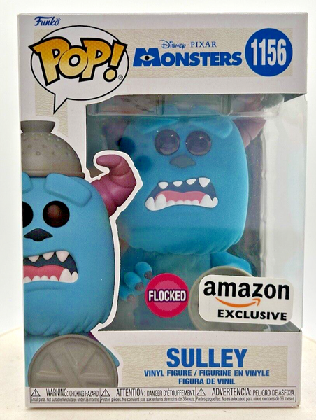 Funko Pop! Disney Pixar Monsters Inc. Sulley Flocked Amazon Exclusive #1156 F19