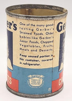 Vintage Gerber’s Empty Baby Food Strained Carrots 23/4” Salesman Sample Tin PB80