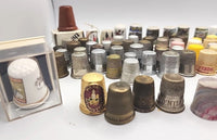 Vintage Lot of 70 Sewing Thimbles Mixed Materials and Sizes England USA  PB83