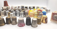 Vintage Lot of 70 Sewing Thimbles Mixed Materials and Sizes England USA  PB83