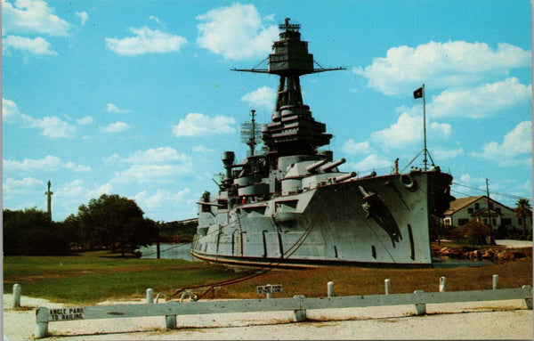 The Battleship Texas San Jacinto Battlefield TX Postcard PC557