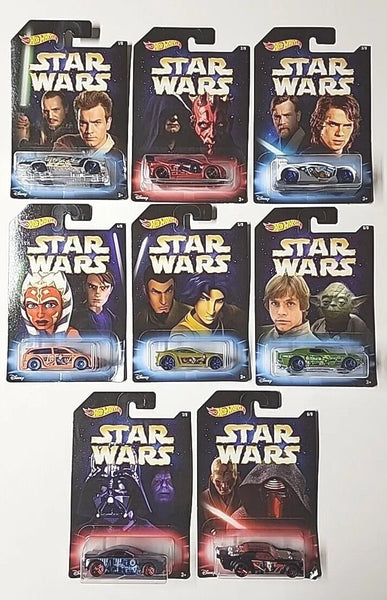 Hot Wheels 2018 Disney Star Wars Complete 8 Car Set HW6
