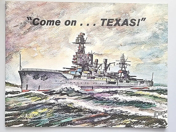 Come On...TEXAS! 1967 Battleship Texas Commission Booklet Stapled Softcover