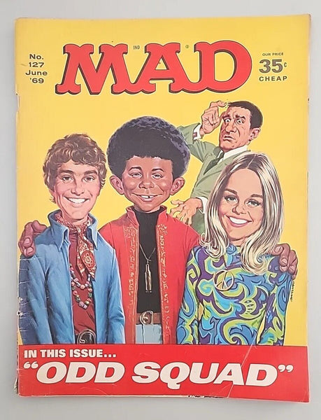 1969 MAD Magazine June No. 127 Odd Squad M665