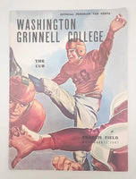 1947 Washington University St. Louis Football Official Game Program Grinnell S49